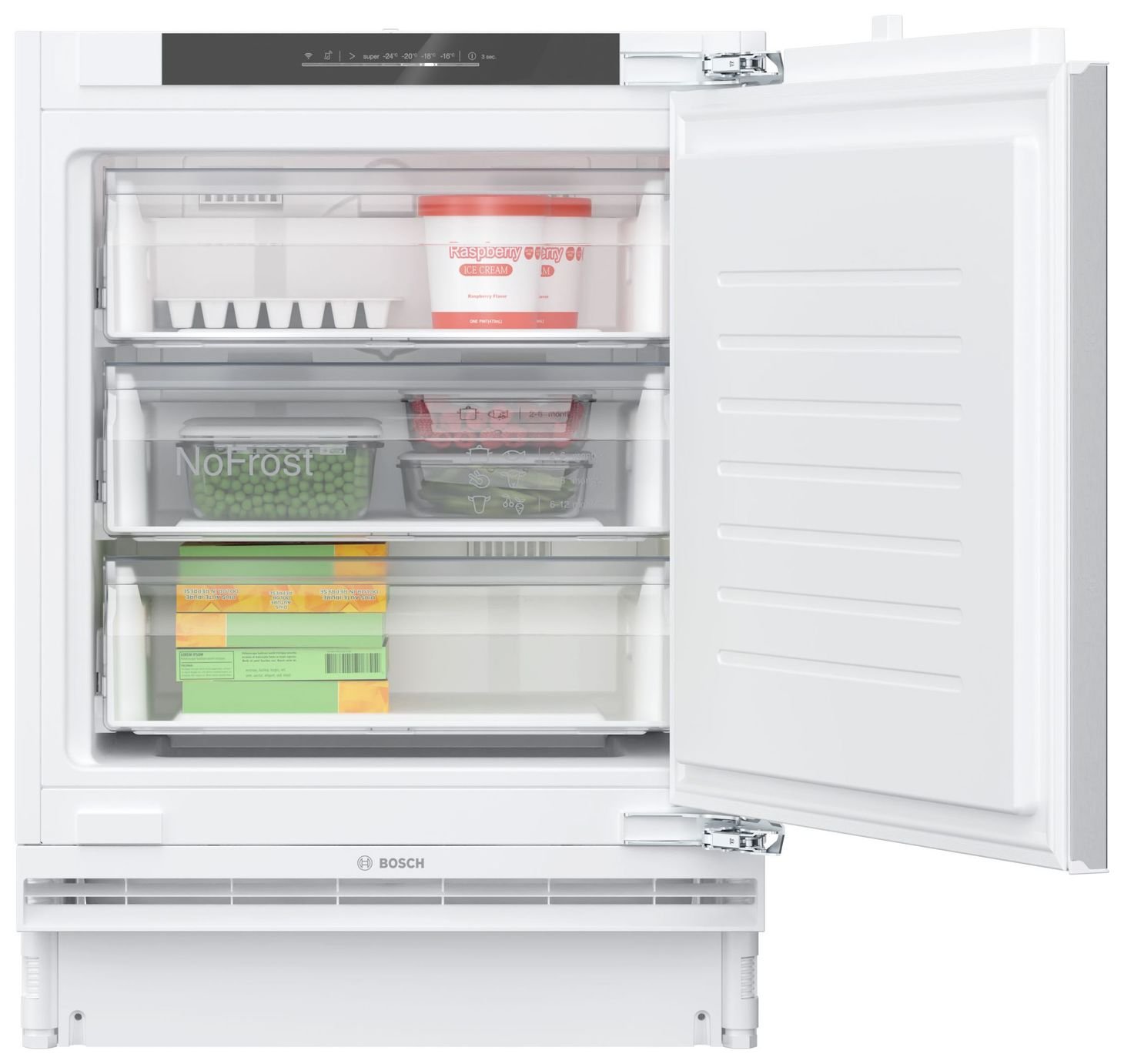 Bosch GUN21VFE0G Integrated Under Counter Freezer - White