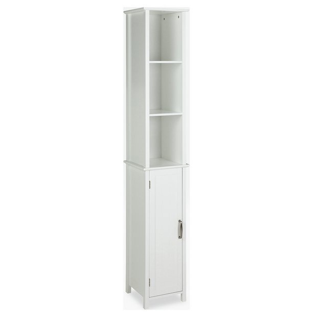 Buy Argos Home Tongue Groove Tallboy White Freestanding