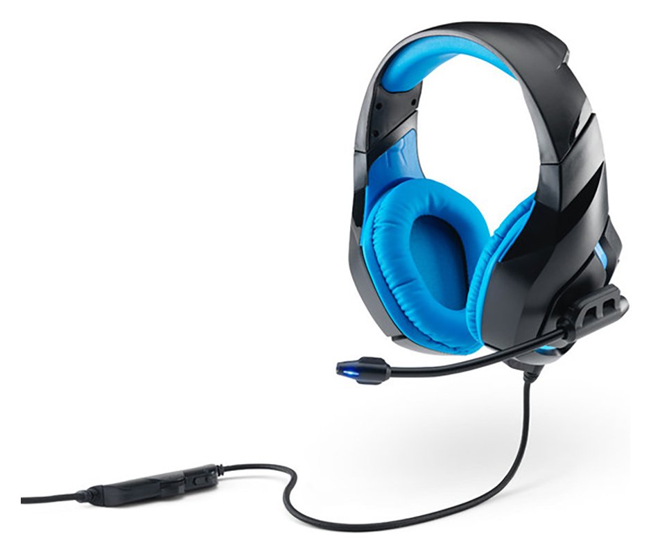 Menkind RED5 Gaming Nova 2 On-Ear Headphone - Black & Blue