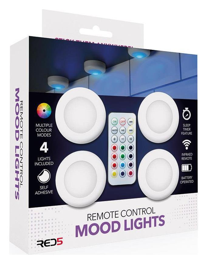 Menkind RED5 Remote Controlled Mood Lights