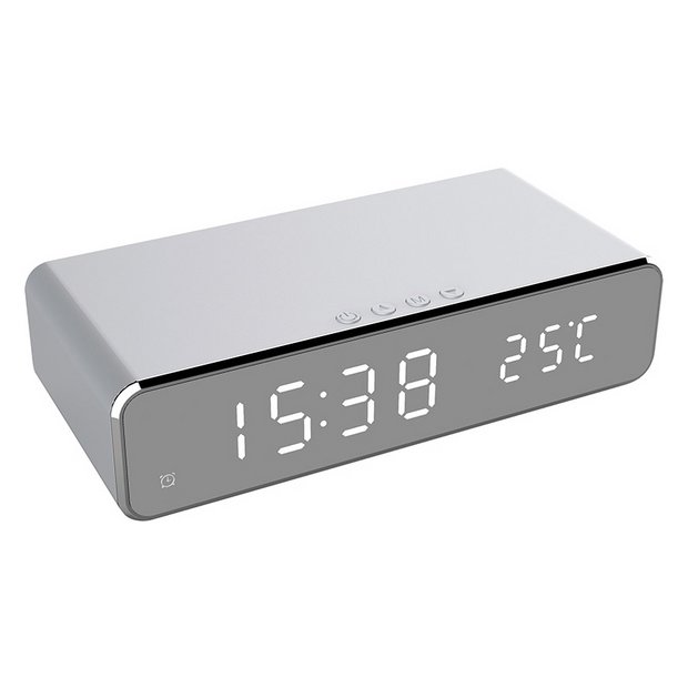 Clock Radio Goodmans Alarm Clock With Qi Wireless Charging