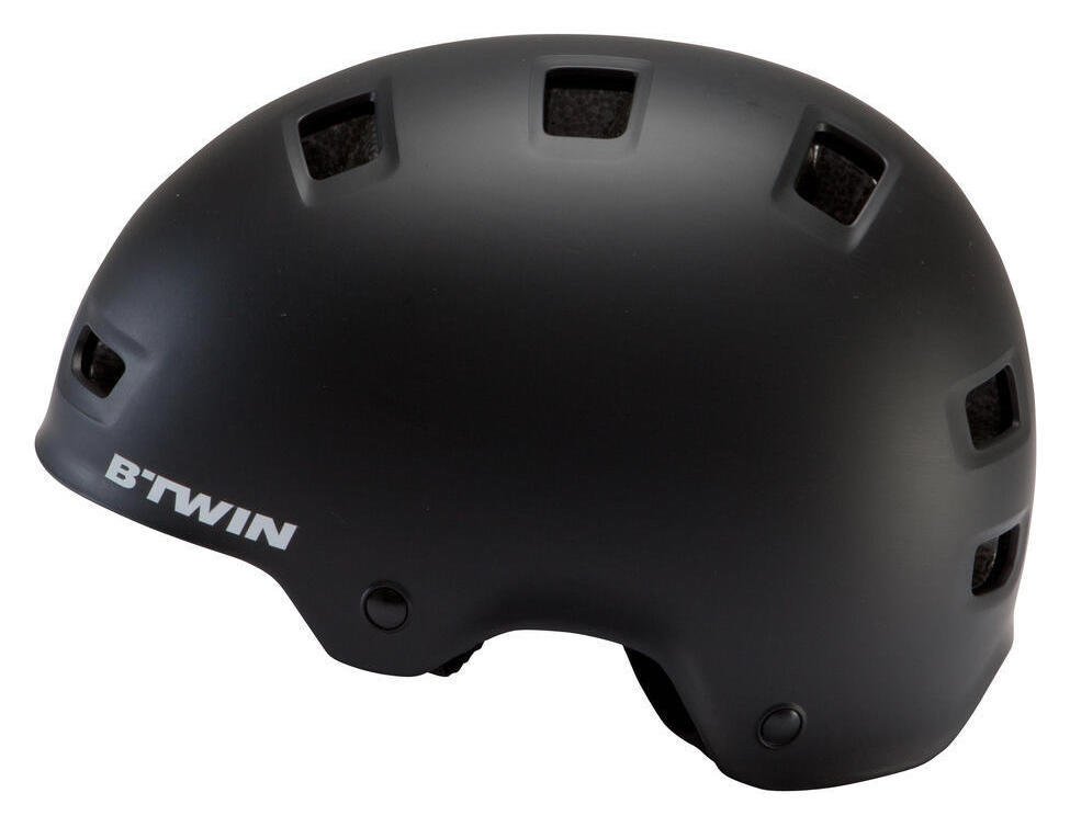 Decathlon 500 Kids Lightweight Bike Helmet Black - Size S