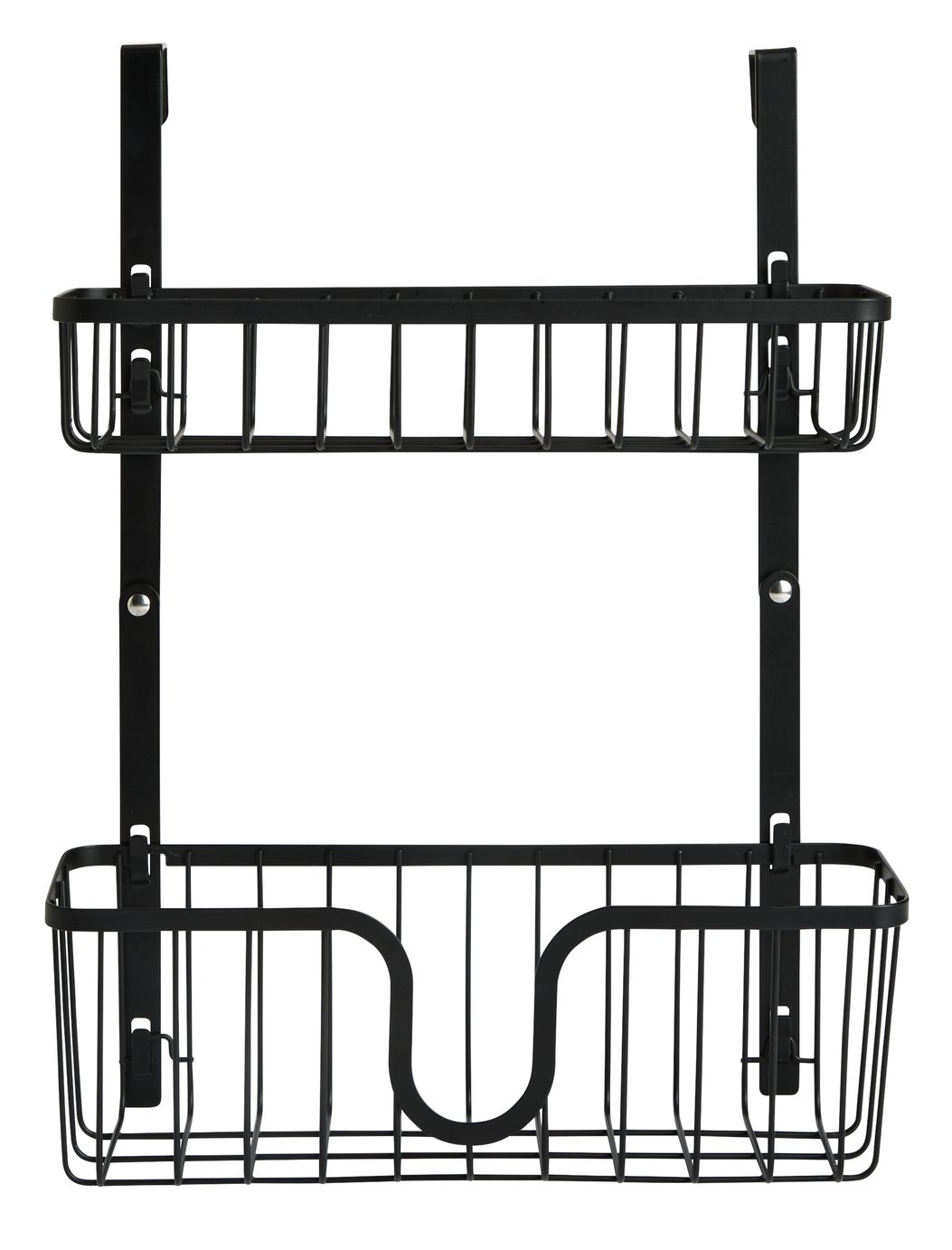 Argos Home 2 Tier Over Door Storage Organiser - Black