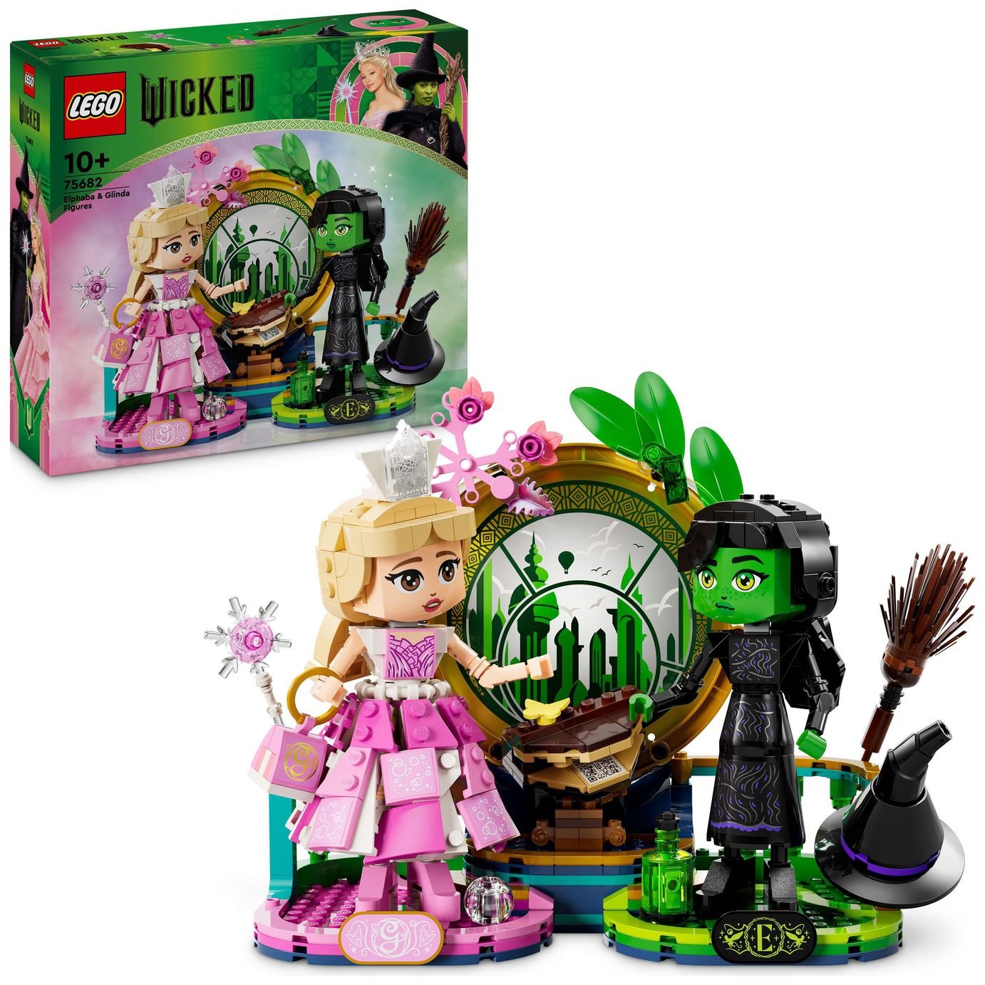 LEGO Wicked Elphaba & Glinda Figures Building Toy Set 75682