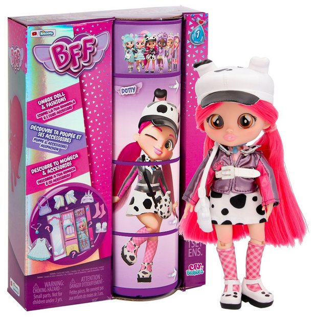 Buy Cry Babies BFF Series 1 Dotty Doll - 8inch/20cm, Dolls