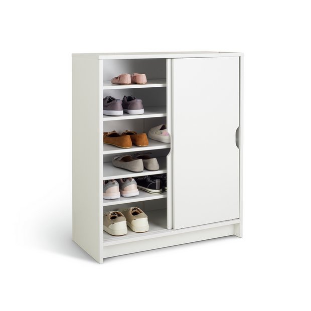 Buy Habitat Chloe 2 Door Shoe Storage Cabinet White Shoe