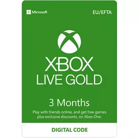Xbox Live Gold 3 Month Subscription Digital Download
