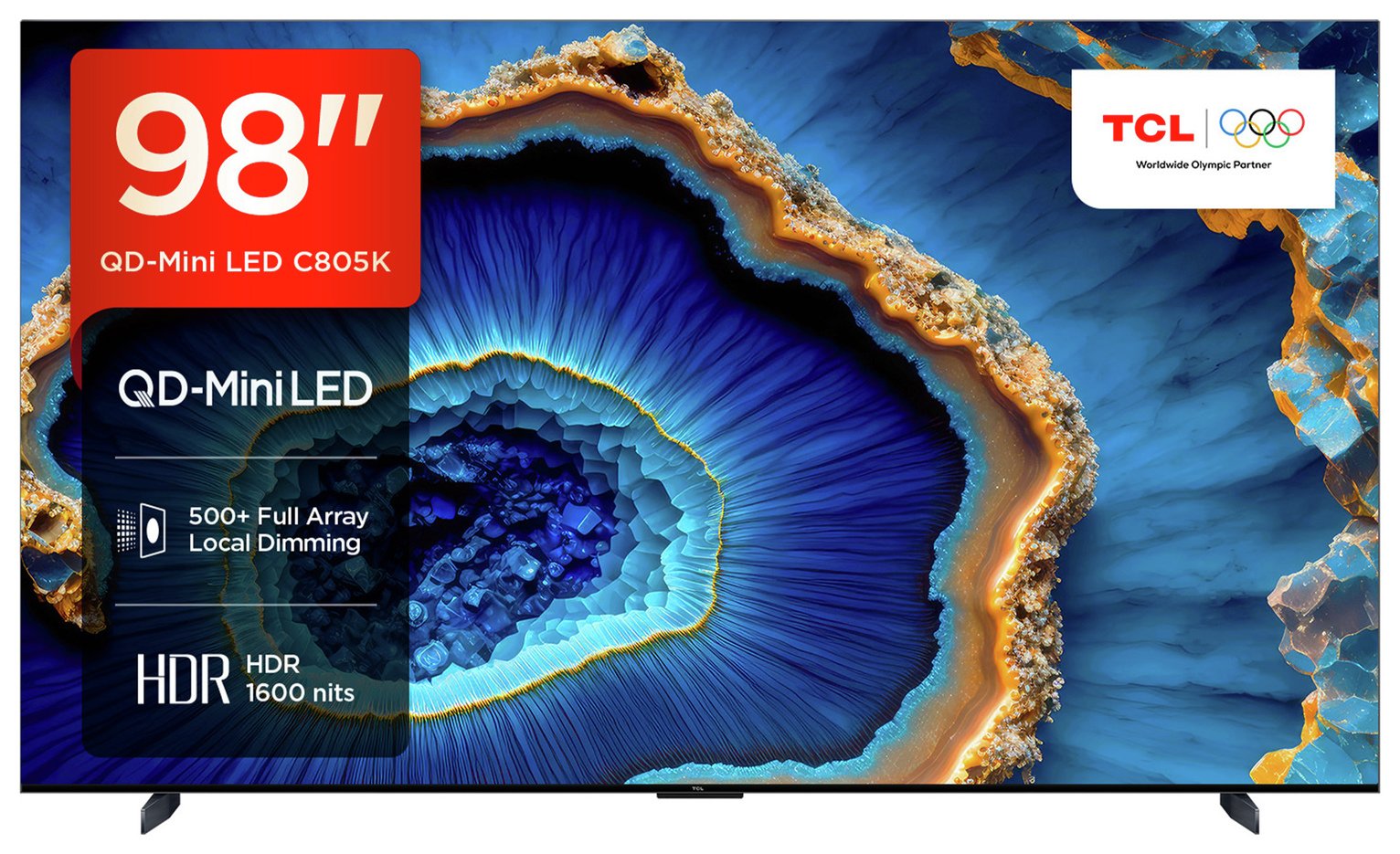 TCL 98 Inch 98C805K Smart 4K Ultra HD HDR Mini LED TV