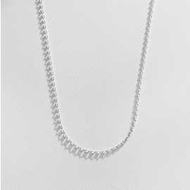 Revere Sterling Silver Oval Belcher 22 Inch Chain