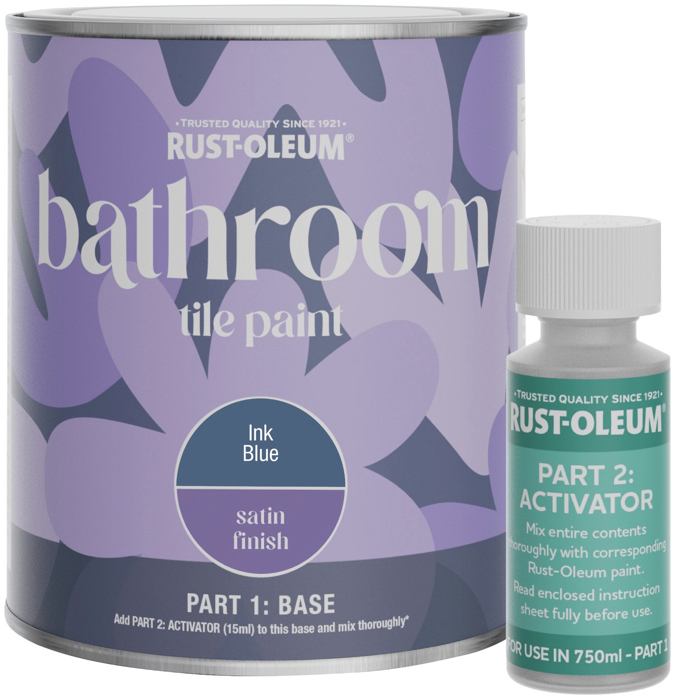 Rust-Oleum Bathroom Tile Satin Paint 750ml - Ink Blue