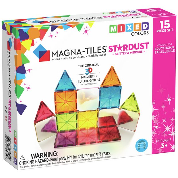 Buy Magna Tiles Stardust 15 Piece Set Magnetic Toy Early learning toys Argos