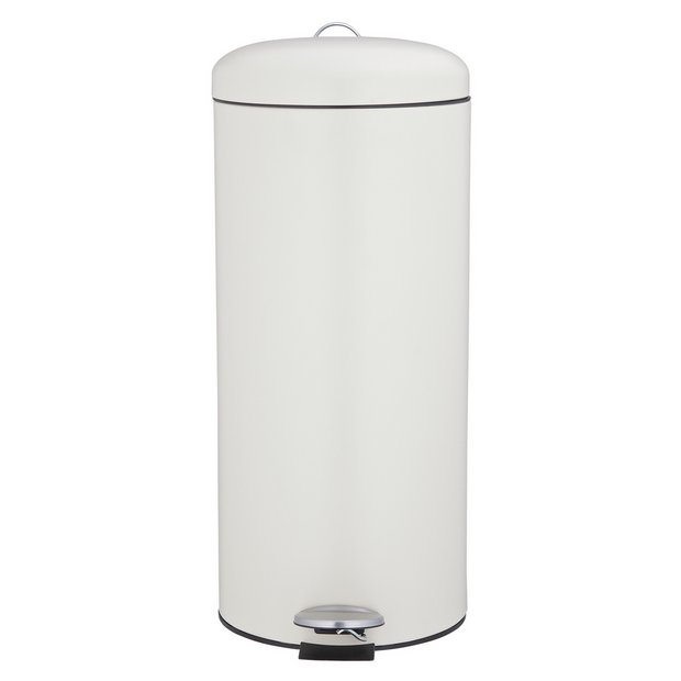 Buy Habitat 30 Litre Round Kitchen Pedal Bin Matt Cream