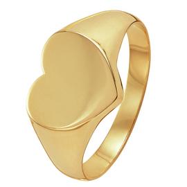 Revere 9ct Gold Heart Shaped Signet Ring