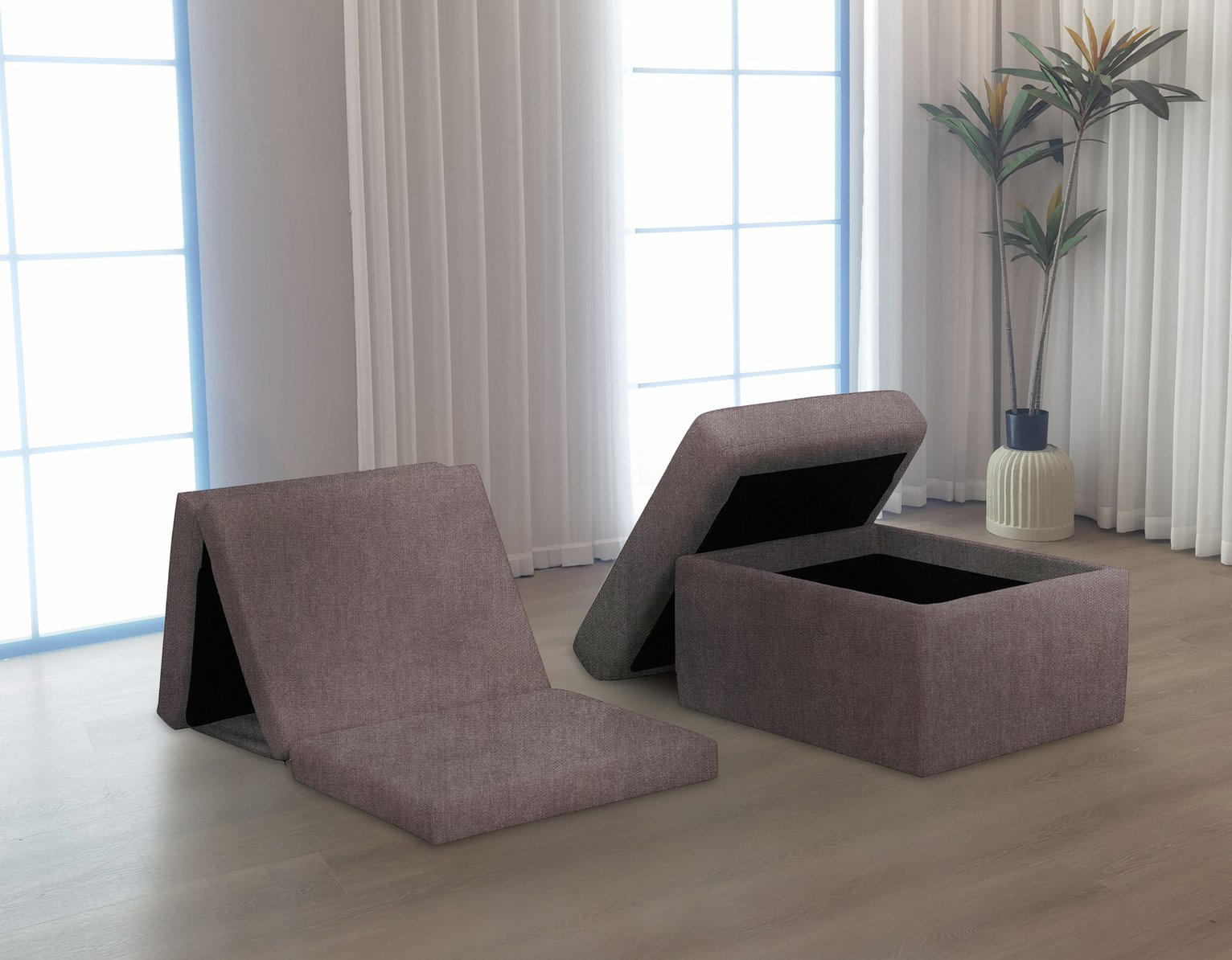 Argos Home Faron Fabric Bed in a Box