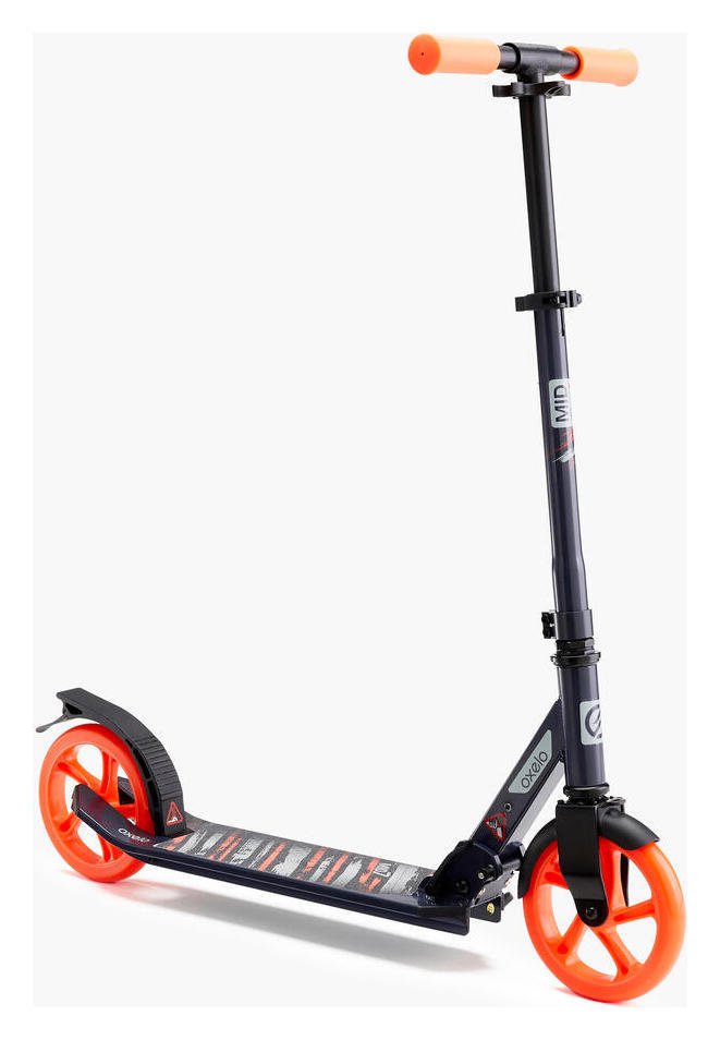 Decathlon Mid 7 Kids Foldable Inline Scooter - Blue/Orange