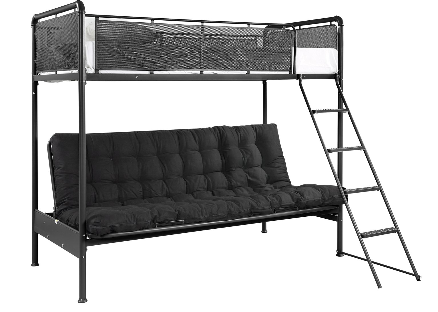 black metal futon bunk bed