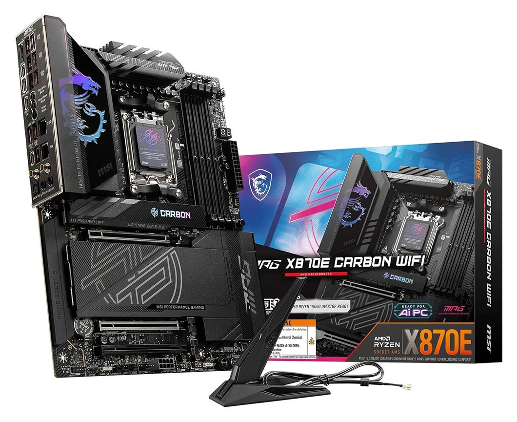 MSI MPG X870E CARBON Wi-Fi Motherboard