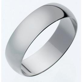 Revere 9ct White Gold Heavyweight Message Wedding Ring - 6mm
