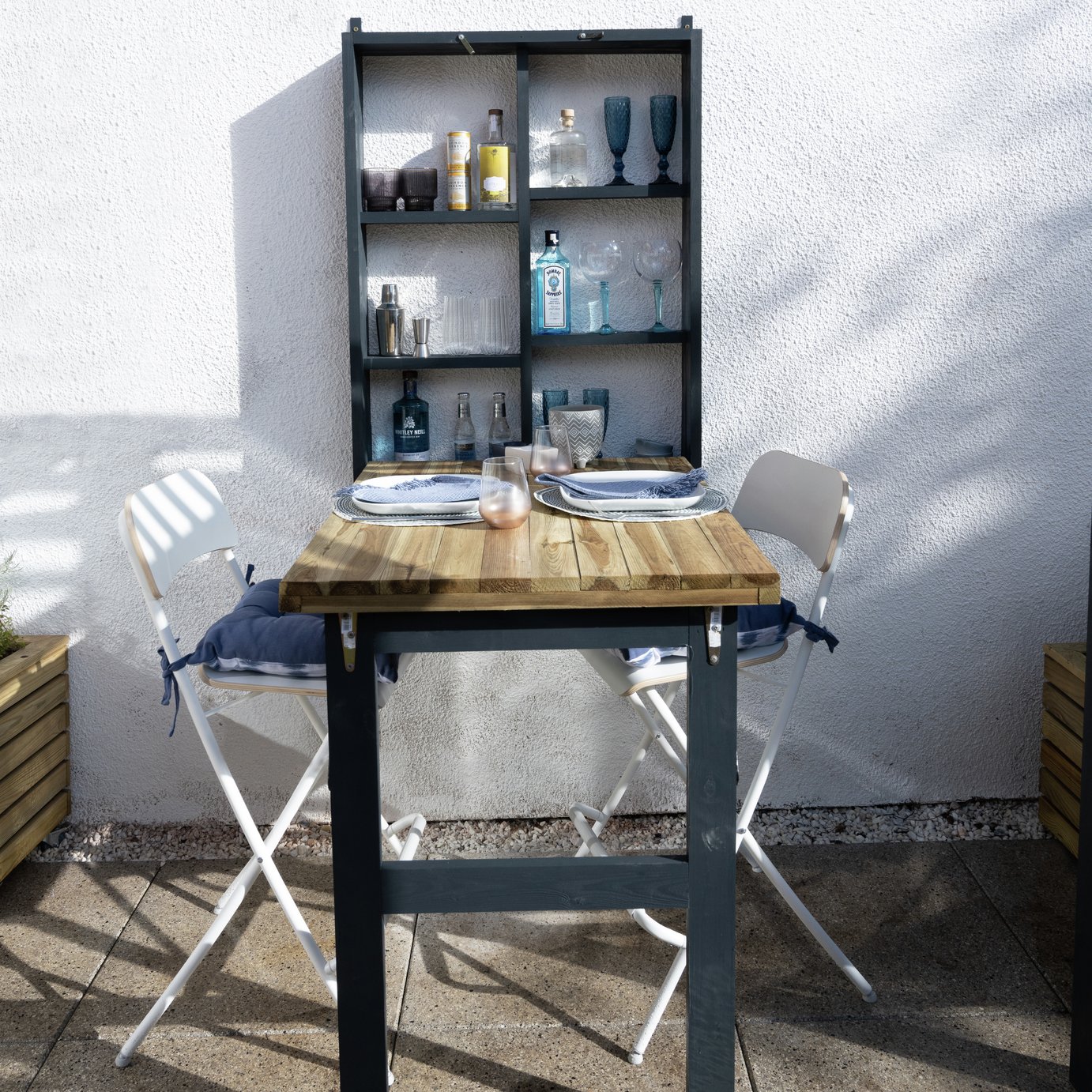 Forest Garden Folding Garden Bar - Natural