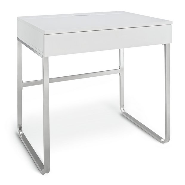 Buy Argos Home Sammy 1 Drawer Desk White Gloss Desks Argos