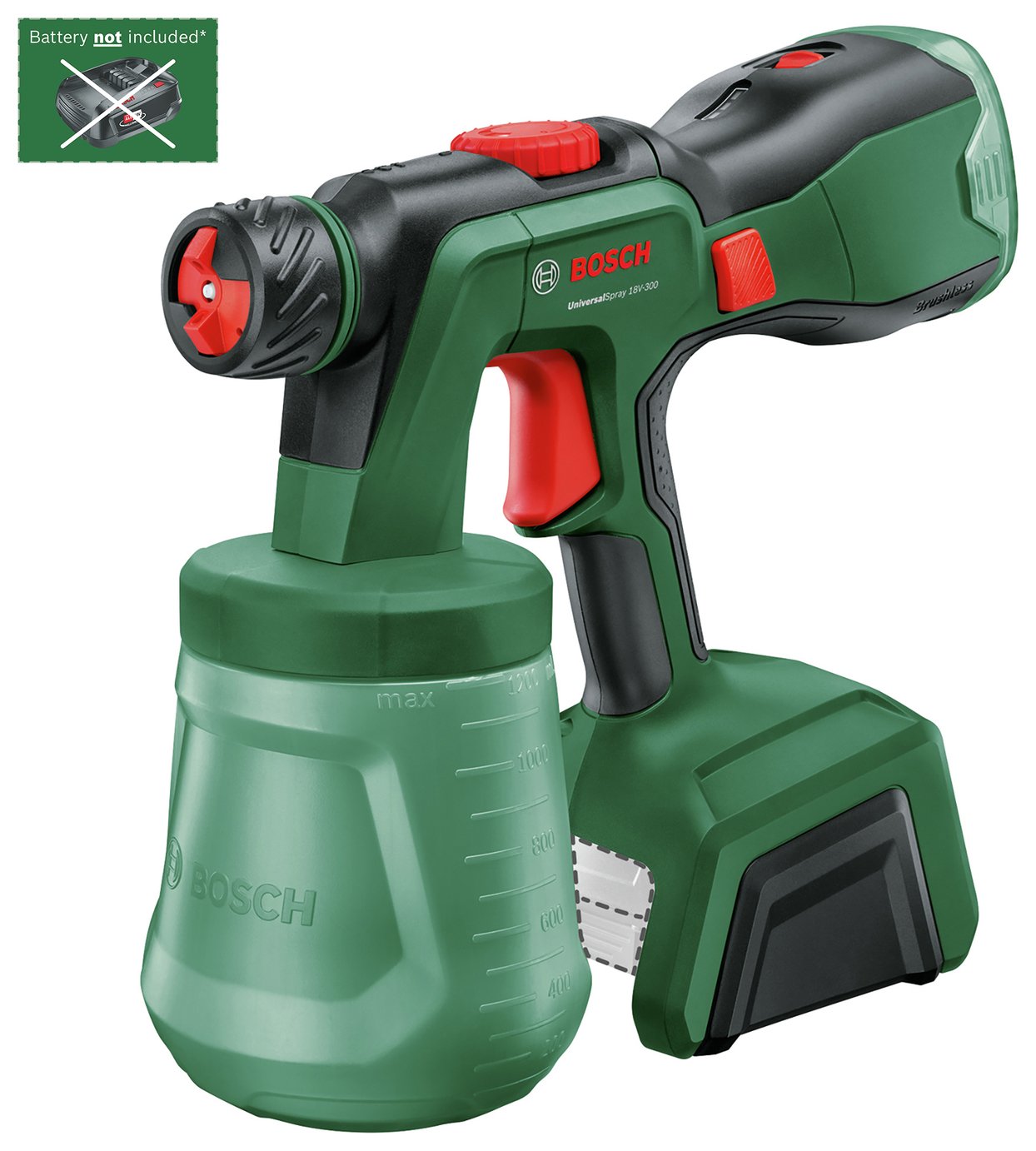 Bosch Universal 18V-300 Cordless Paint Sprayer