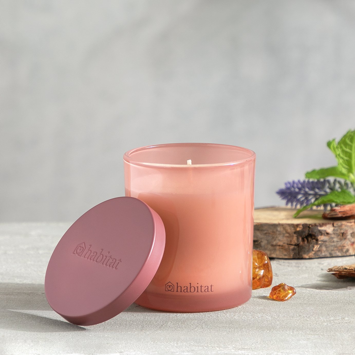 Habitat Small Candle with Lid - Patchouli & Amber