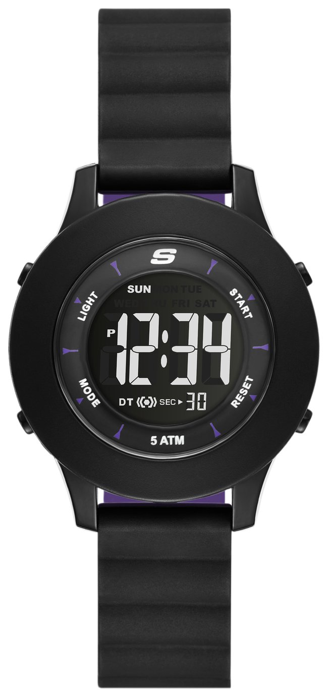 Skechers Rosecrans Magnetic Band Black Silicone Strap Watch