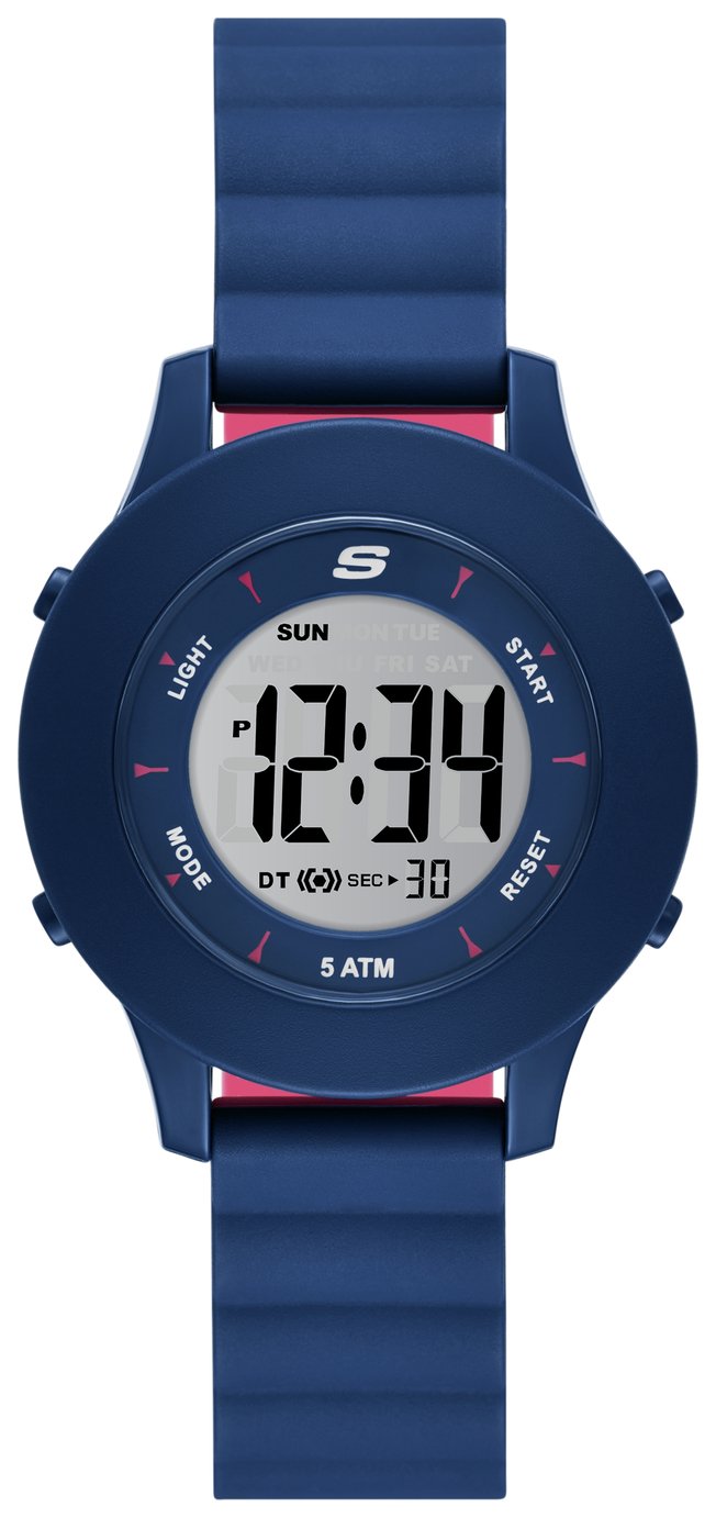 Skechers Rosecrans Magnetic Band Blue Silicone Strap Watch