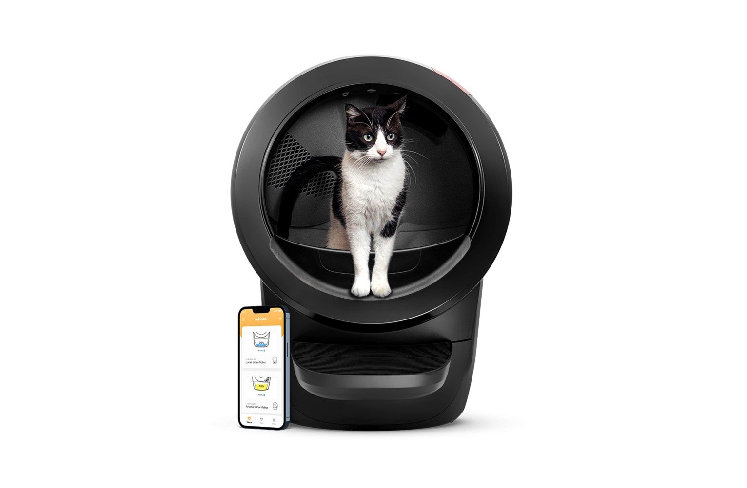 Litter Robot 4 Features Black Cat Litter Tray