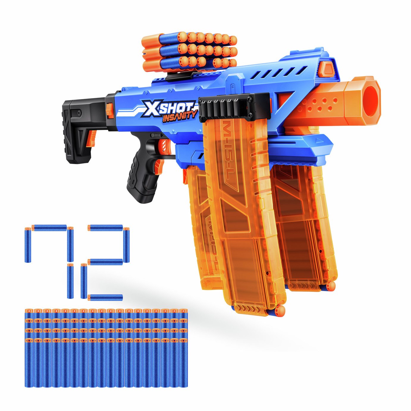 XSHOT Insanity Clip Mania (72 Darts) 