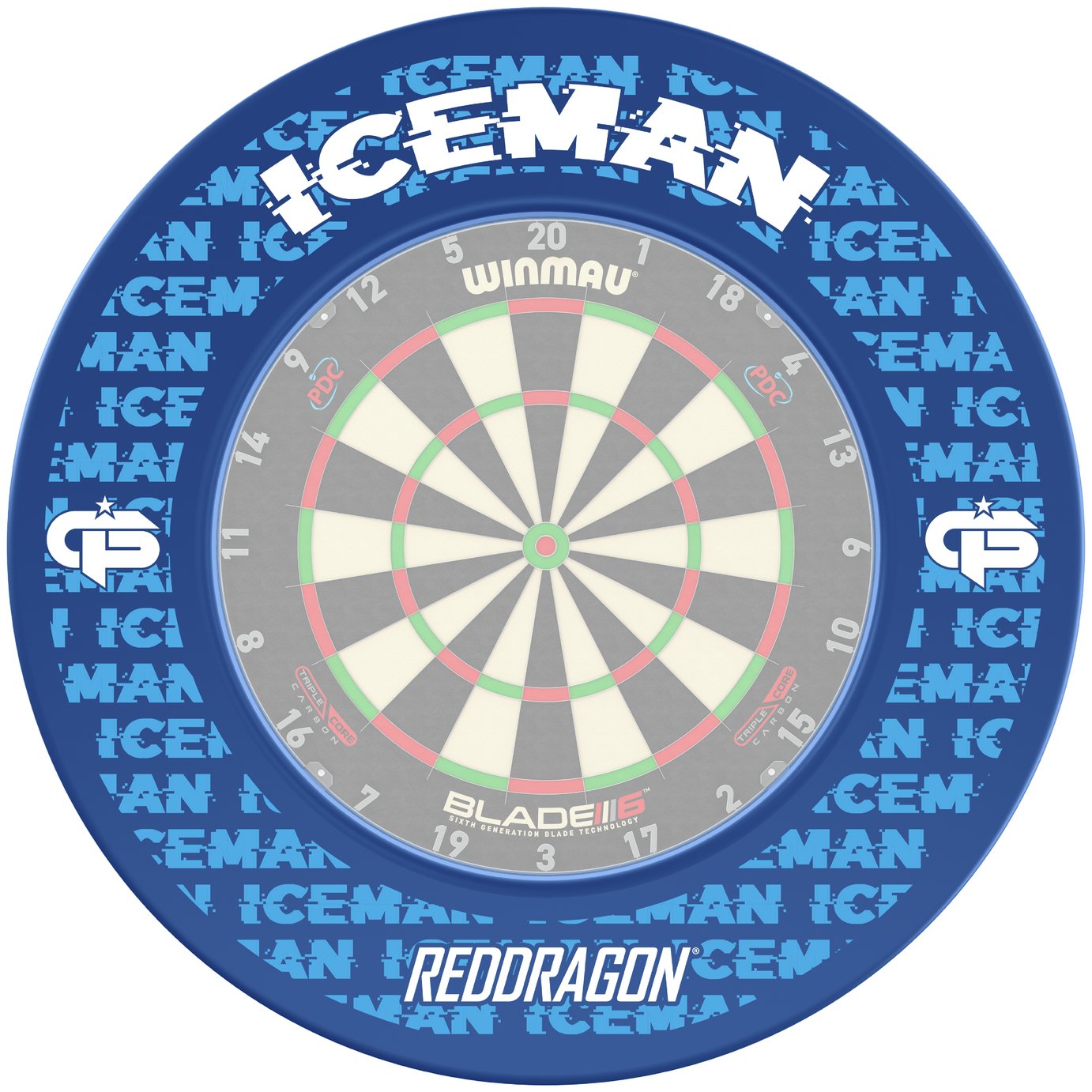 Red Dragon Gerwyn Price Iceman Dartboard Surround