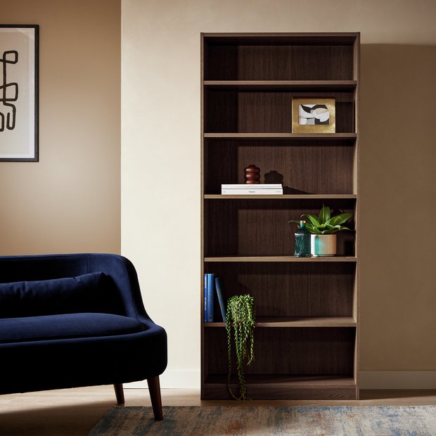 Buy Argos Home Maine Deep Bookcase Walnut Bookcases and shelving units Argos