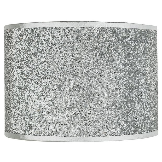 Buy Argos Home Sparkling Fabric Shade Silver Lamp Shades Argos