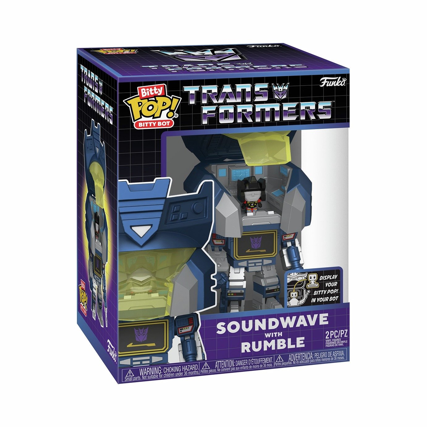 Funko Bitty POP! Bots Transformers Soundwave Figure