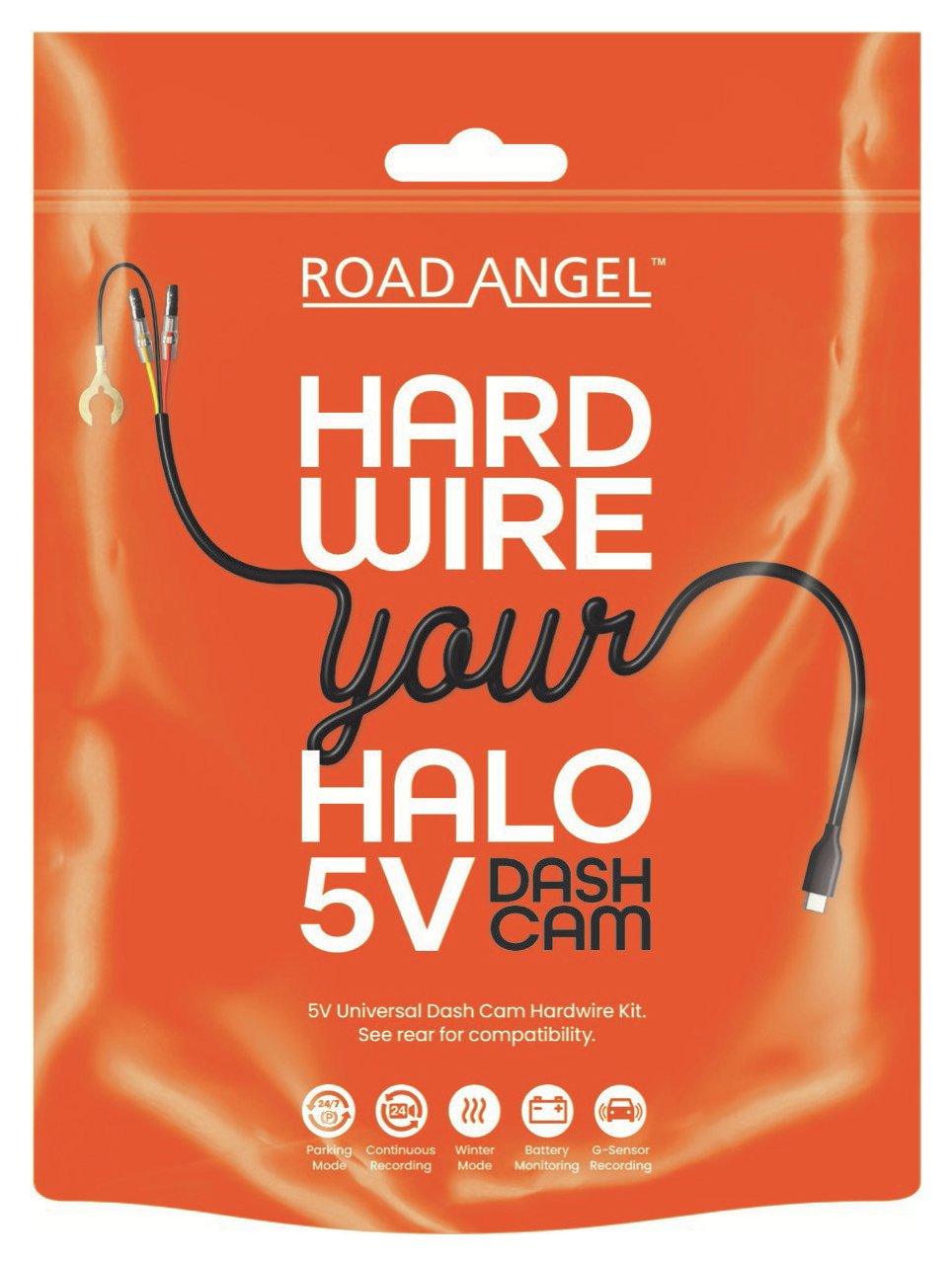 Road Angel Hard Wire Kit for Road Angel Ultra,Drive2 & View2