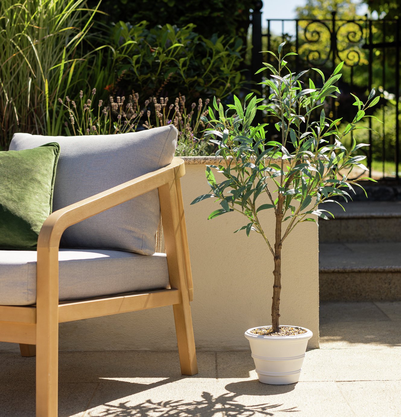 Home 53 inch Tall Faux Olive Tree