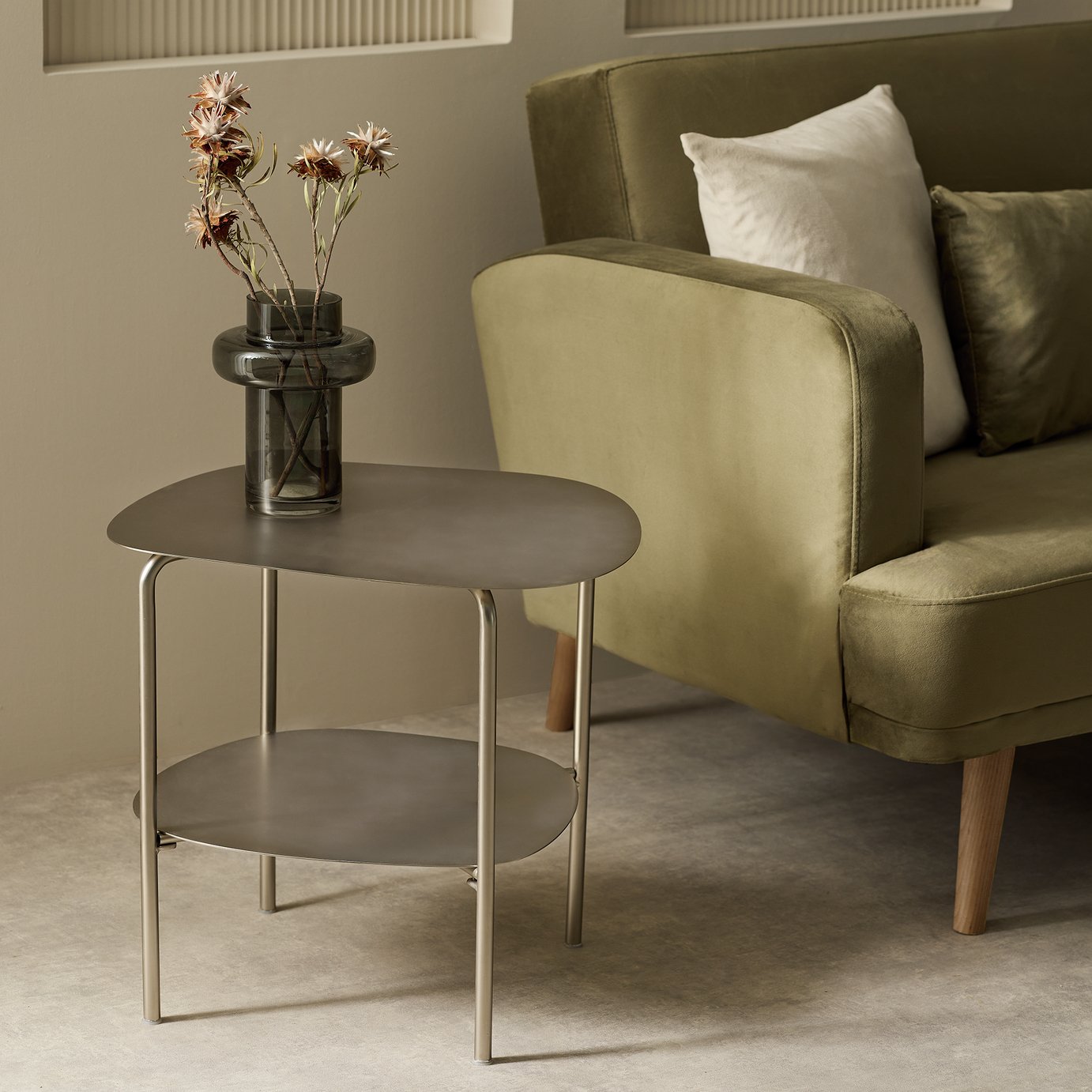 Habitat Whiston Side Table - Silver