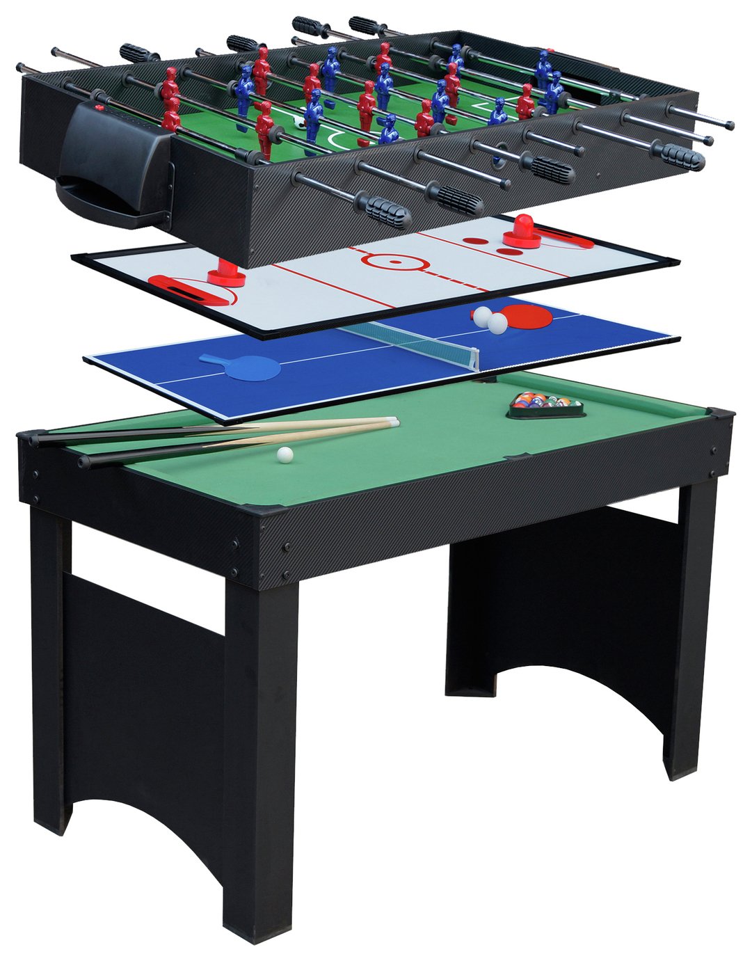 Gamesson 4ft Jupiter 4-in-1 Combo Games Table