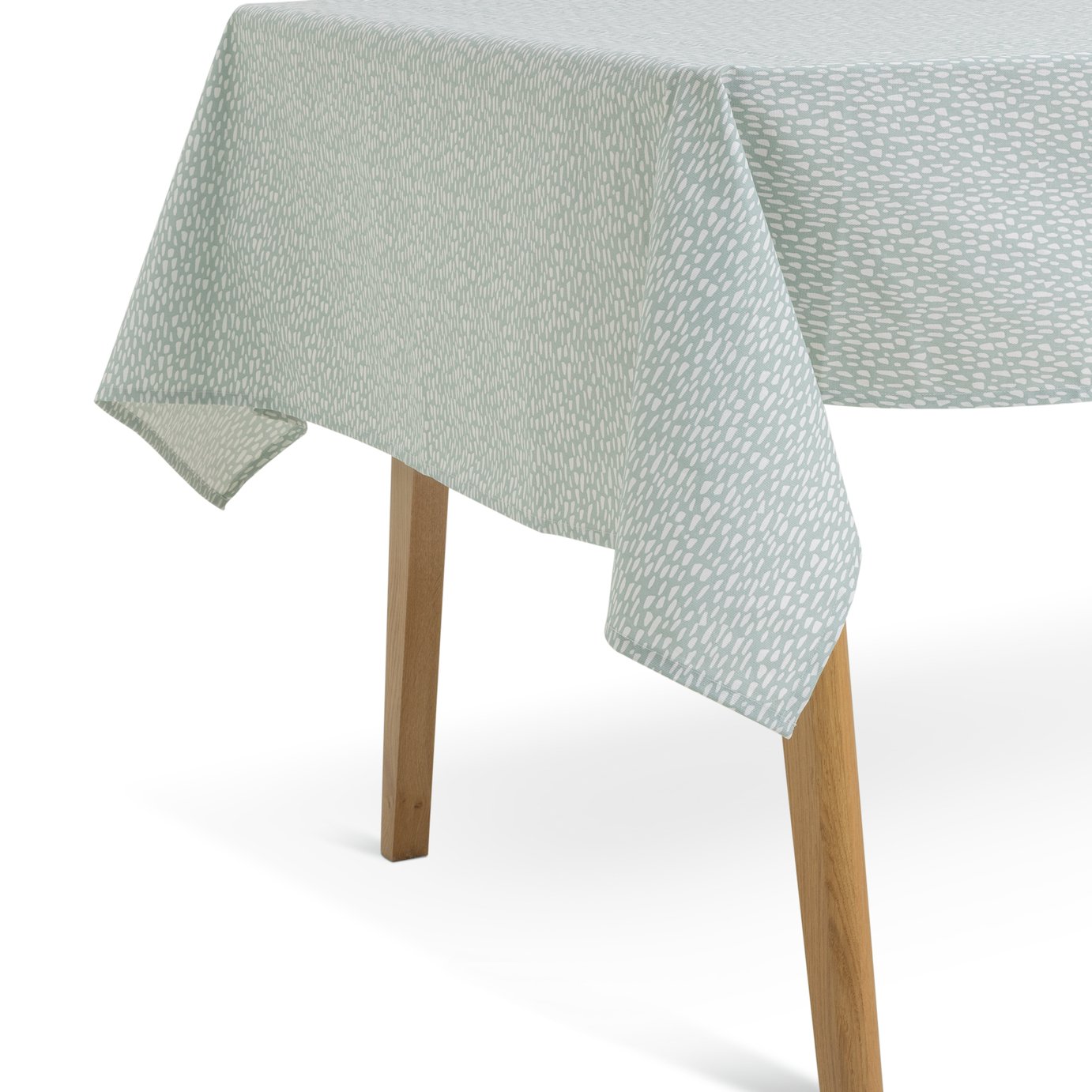Habitat Mark Making Cotton Wipe Clean Table Cloth - Duck Egg