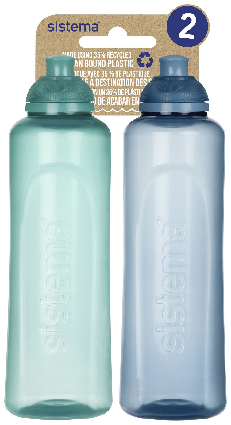 Sistema Hydrate Swift Squeeze Pack of 2 Water Bottle - 480ml