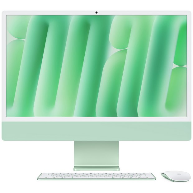 Buy Apple iMac 2024 24in M4 8 Core 16GB 256GB - Green | iMacs | Argos