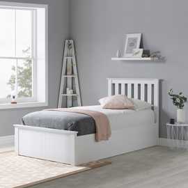 Birlea Phoenix Single End Lift Ottoman Bed - White