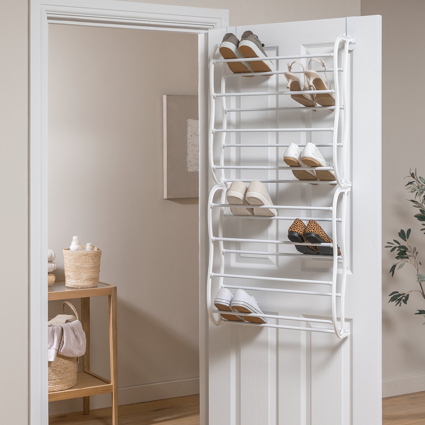 Argos Home 8 Shelf Shoe Rack - White