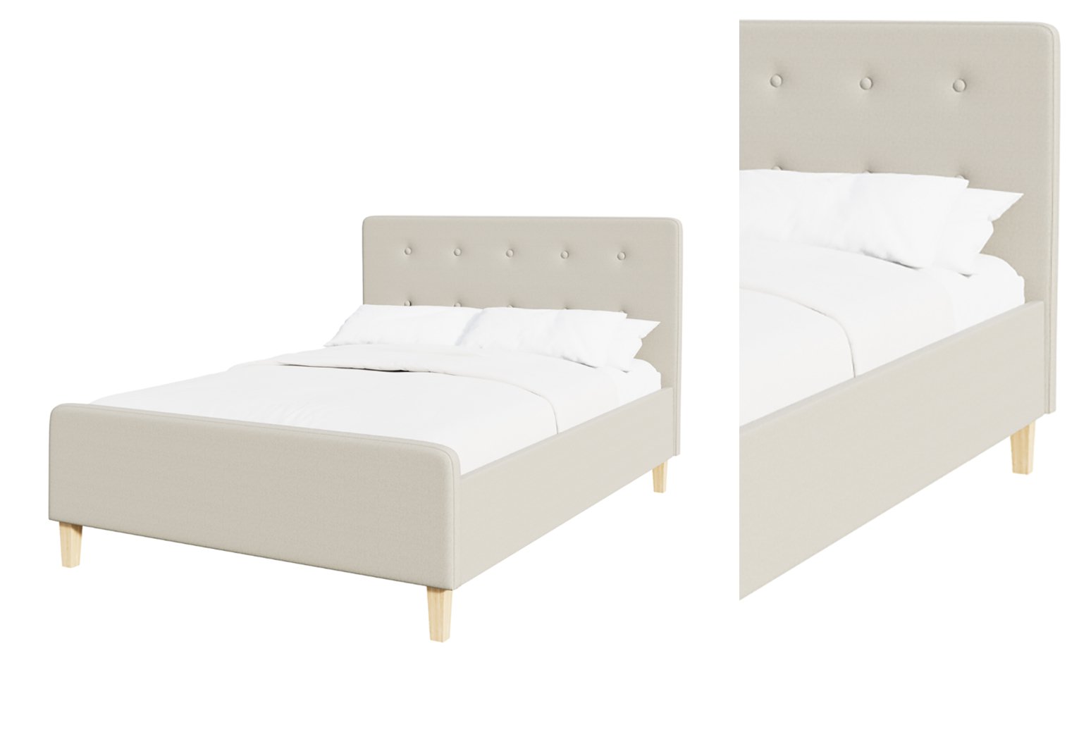 GFW Ashbourne Fabric Ottoman Bed