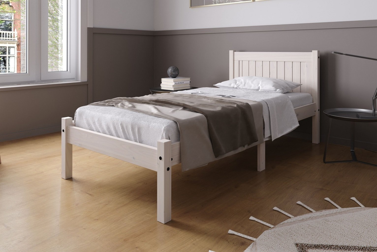 Birlea Rio Wooden Bed Frame And Mattress