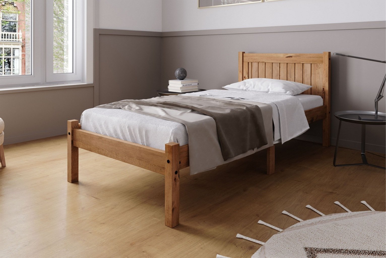 Birlea Rio Wooden Bed Frame And Mattress