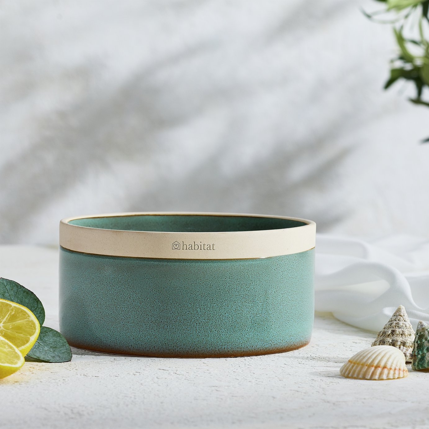 Habitat Large Multiwick Ceramic Candle - Seaside Walk