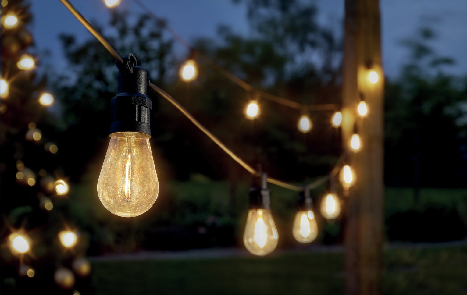 Smart Garden 10 Vintage Festoon String Lights - Warm White