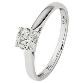 Revere 9ct White Gold 0.50ct  Diamond Engagement Ring - N
