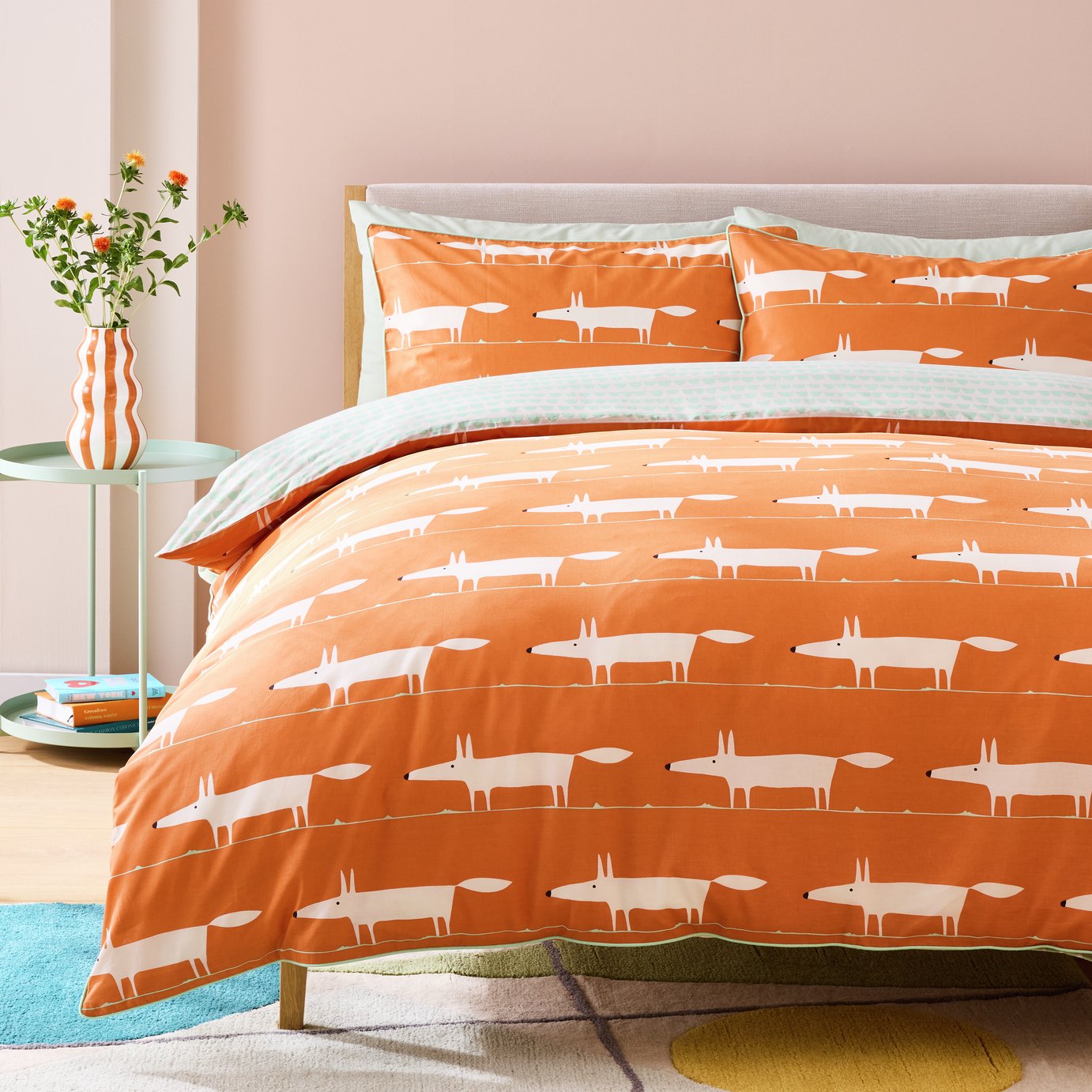 Habitat x Scion Cotton Mr Fox Family Bedding Set - Double